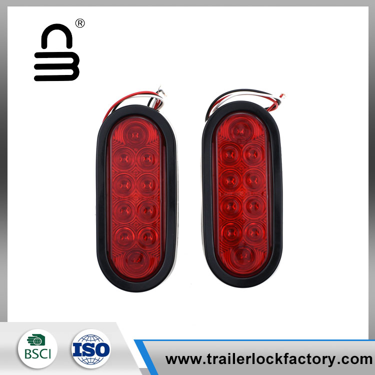 6 Tommer 10 Led Oval Stop Trail Turn Light