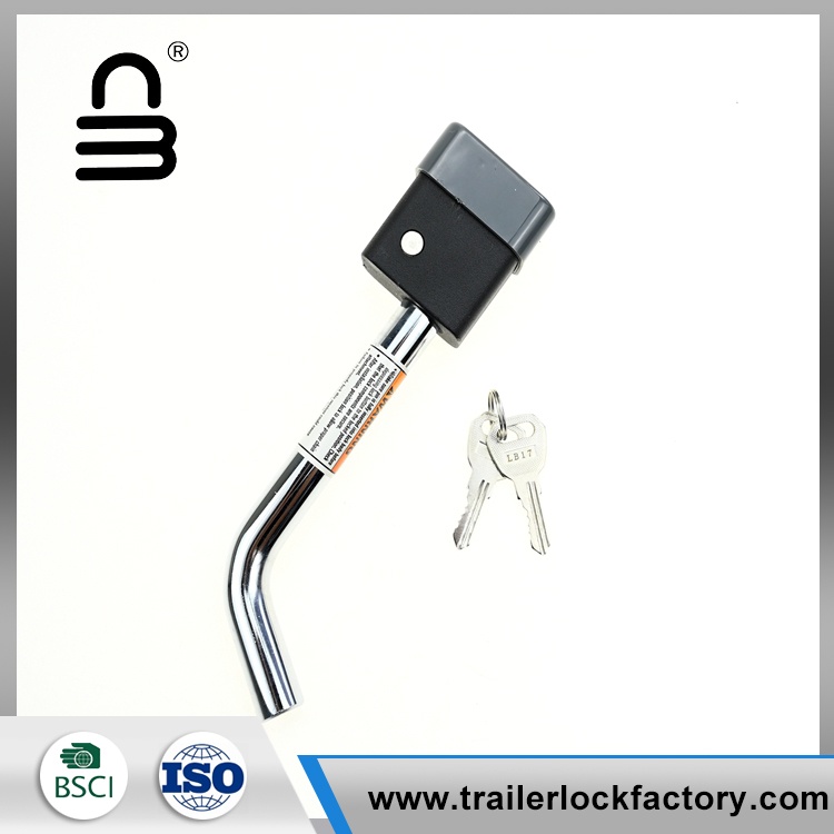 Bøjet pin hitch lock